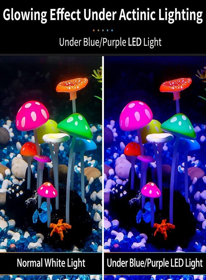 VAYINATO Petzlifeworld Glowing Mushroom Artificial Silicon Ornament Decoration for Aquairum - Image 5